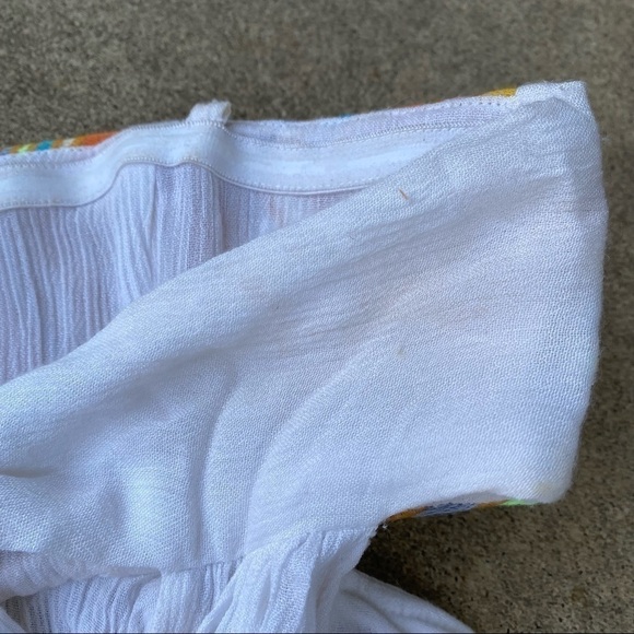 Mara Hoffman Embroidered Strapless Maxi Dress in White - Picture 10 of 11